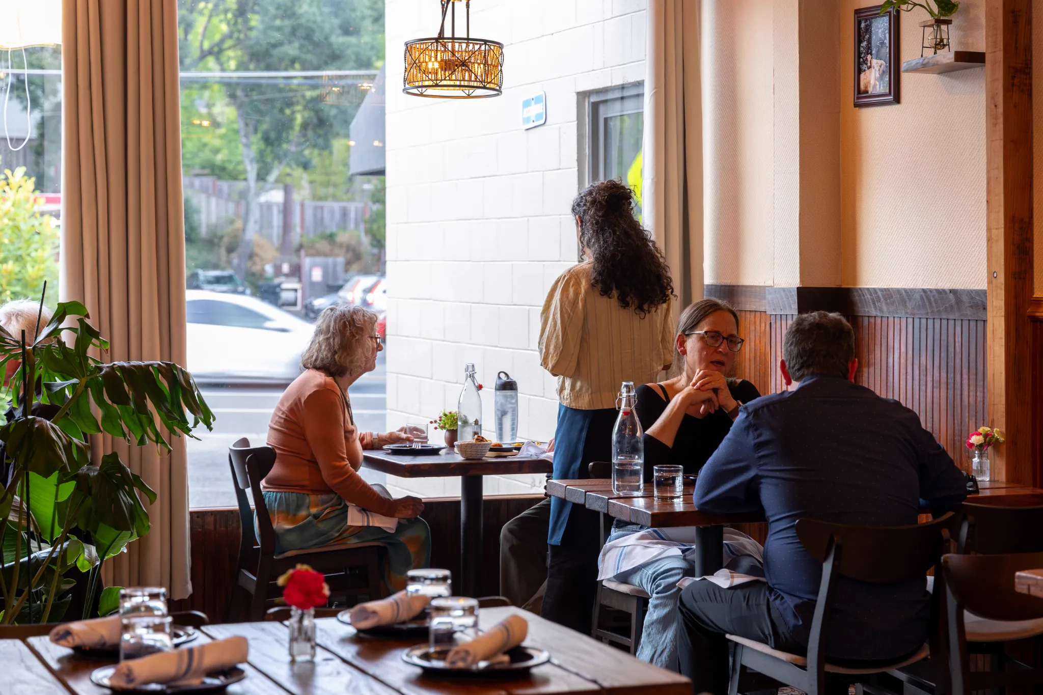 Dining room at Alesta Modern Mediterranean in Sebastopol
